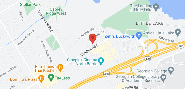 map of 310 -  295 CUNDLES Road E